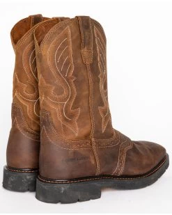 Cody James Men's Western Work Boots - Square Toe -Cody James 0502M2 7010 BK