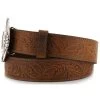 Cody James Men's Bronc Buckle Tooled Leather Belt -Cody James 1202H7 22 D3