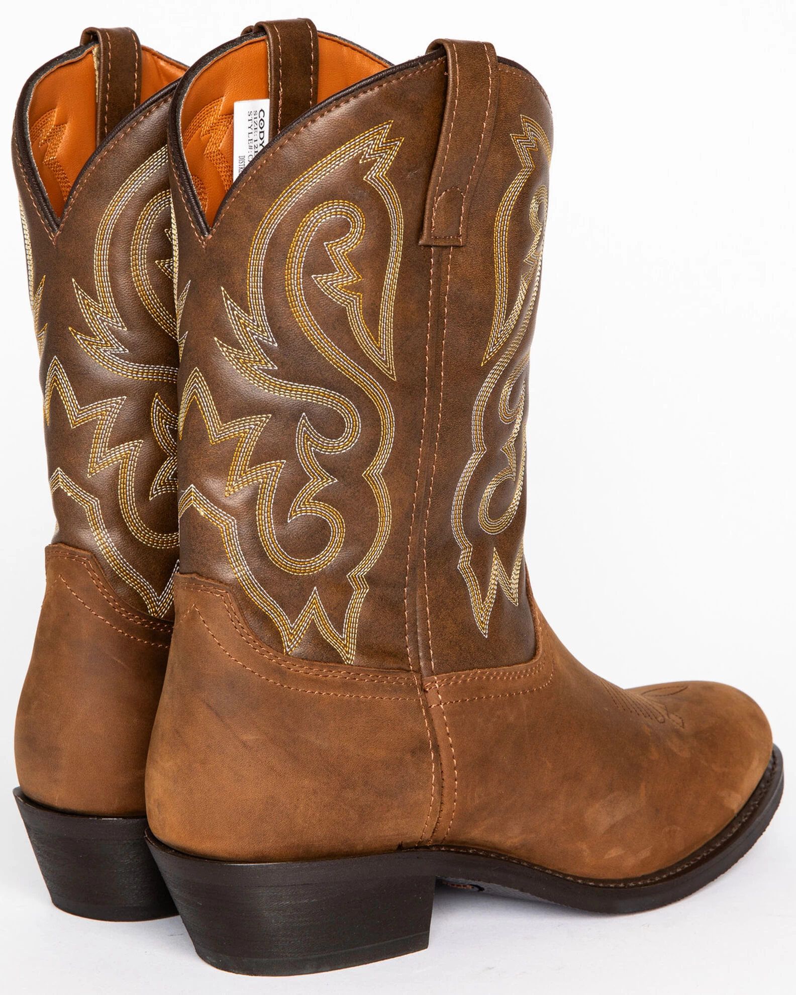 Cody James Men's Embroidered Western Boots - Round Toe 7 Cody James Men's Embroidered Western Boots - Round Toe - Image 5