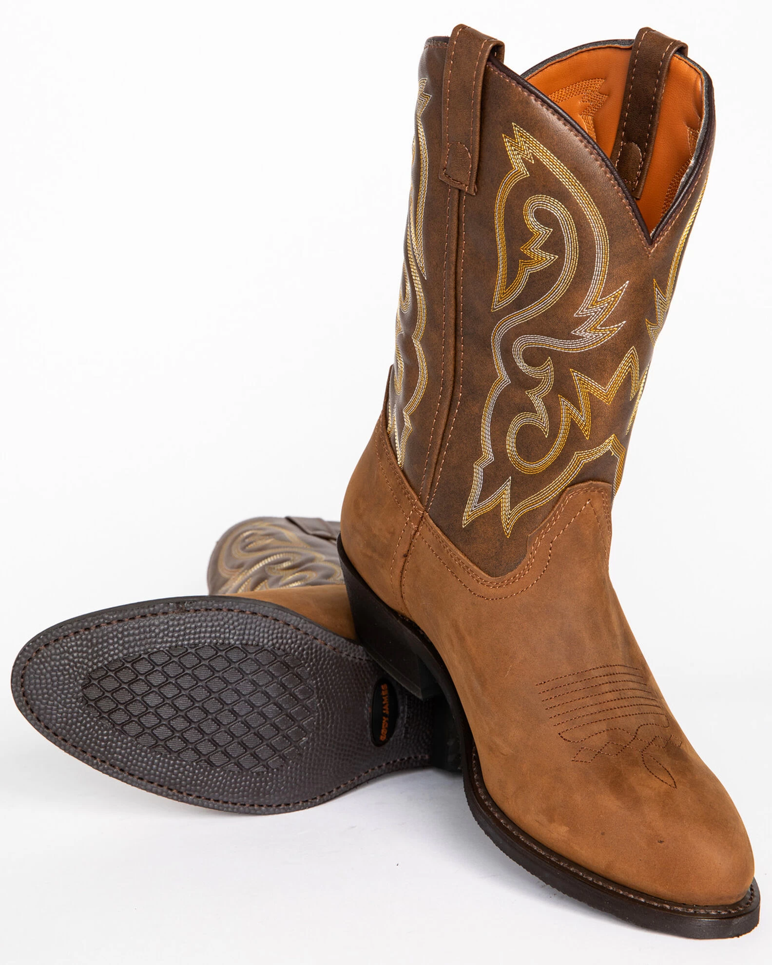 Cody James Men's Embroidered Western Boots - Round Toe 9 Cody James Men's Embroidered Western Boots - Round Toe - Image 7