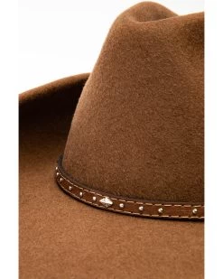 Cody James Men's Fawn Pinch Front Leather Stud Band Wool Hat 13 Cody James Men's Fawn Pinch Front Leather Stud Band Wool Hat -Cody James 2000234015 200 P6