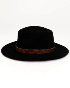 Cody James Men's Brown Leather Embossed Band Western Felt Hat -Cody James 2000274015 001 P3