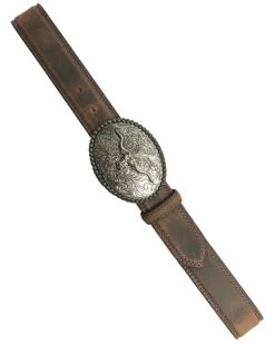 Cody James Men's Longhorn Berry Edge Buckle Belt