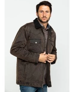 Cody James Men's Westward Oilskin Field Coat - Tall -Cody James 2000282515 200 P3