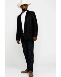 Cody James Men's Black Suede Blazer Jacket - Big & Tall 11 Cody James Men's Black Suede Blazer Jacket - Big & Tall -Cody James 2000287353 001 P6