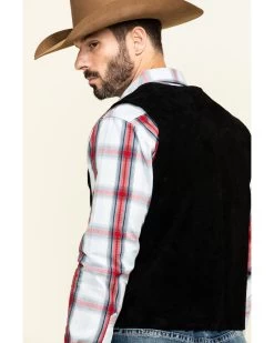Cody James Men's Angus Suede Vest -Cody James 2000291052 001 P5