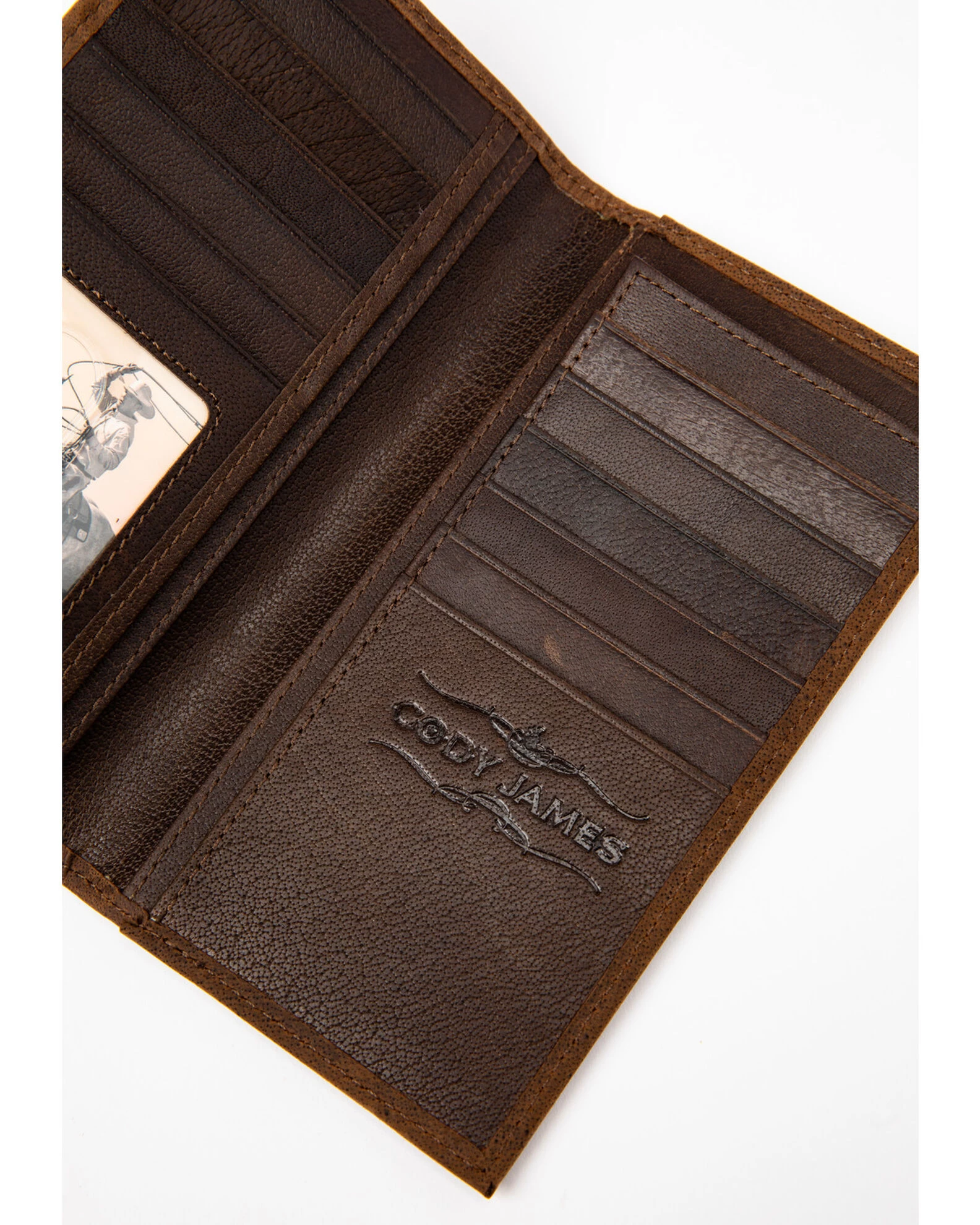 Cody James Men's Americana Leather Checkbook Wallet 5 Cody James Men's Americana Leather Checkbook Wallet - Image 3