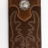 Cody James Men's Boot Stitch Long Horn Leather Checkbook Wallet -Cody James 2000292326 280 P1