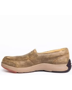 Cody James Men's Tan Oxford Slip-On Shoes - Moc Toe -Cody James 2000294753 280 P3