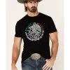 Cody James Men's Black Born In Mexico Graphic T-Shirt  -Cody James 2000332445 001 P1