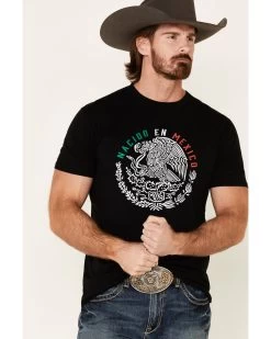 Cody James Men's Black Born In Mexico Graphic T-Shirt  -Cody James 2000332445 001 P4