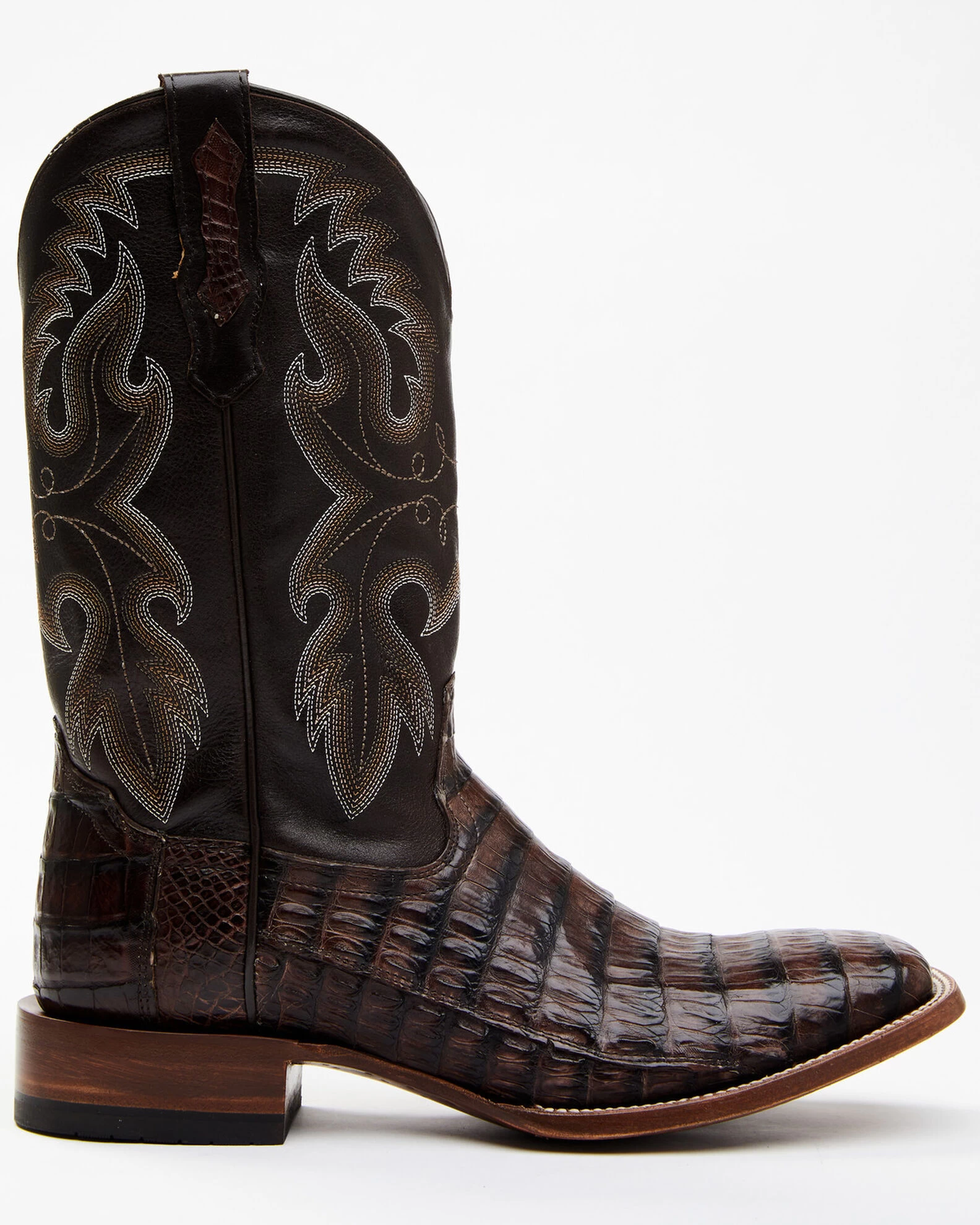 Cody James Men's Exotic Caiman Tail Skin Western Boots - Broad Square Toe 3 Cody James Men's Exotic Caiman Tail Skin Western Boots - Broad Square Toe