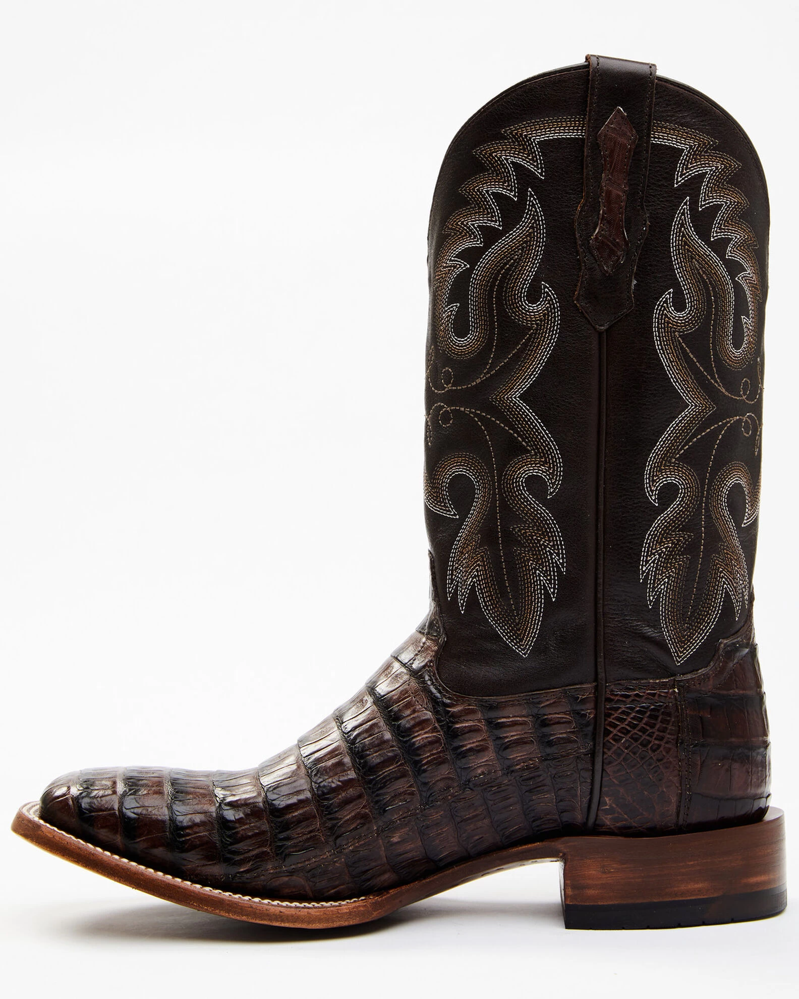 Cody James Men's Exotic Caiman Tail Skin Western Boots - Broad Square Toe 5 Cody James Men's Exotic Caiman Tail Skin Western Boots - Broad Square Toe - Image 3