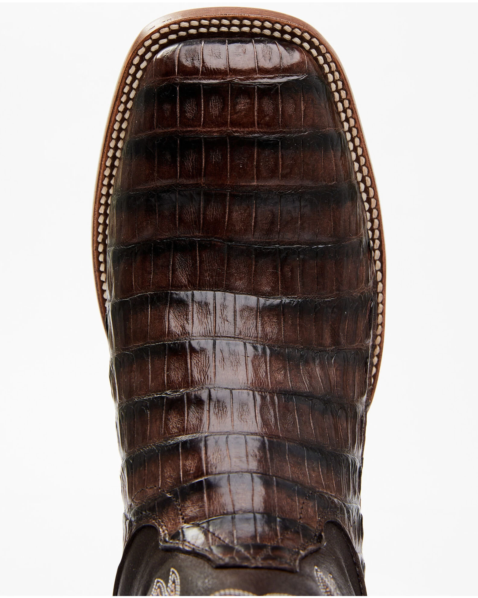 Cody James Men's Exotic Caiman Tail Skin Western Boots - Broad Square Toe 6 Cody James Men's Exotic Caiman Tail Skin Western Boots - Broad Square Toe - Image 4