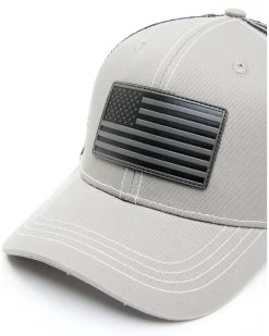 Cody James Men's Gray Flag Patch Mesh Back Ball Cap 7 Cody James Men's Gray Flag Patch Mesh Back Ball Cap -Cody James 2000339182 020 P3