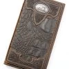Cody James Men's Bi-Fold Crocodile Print Embossed Rodeo Wallet -Cody James 2000342479 240 P1
