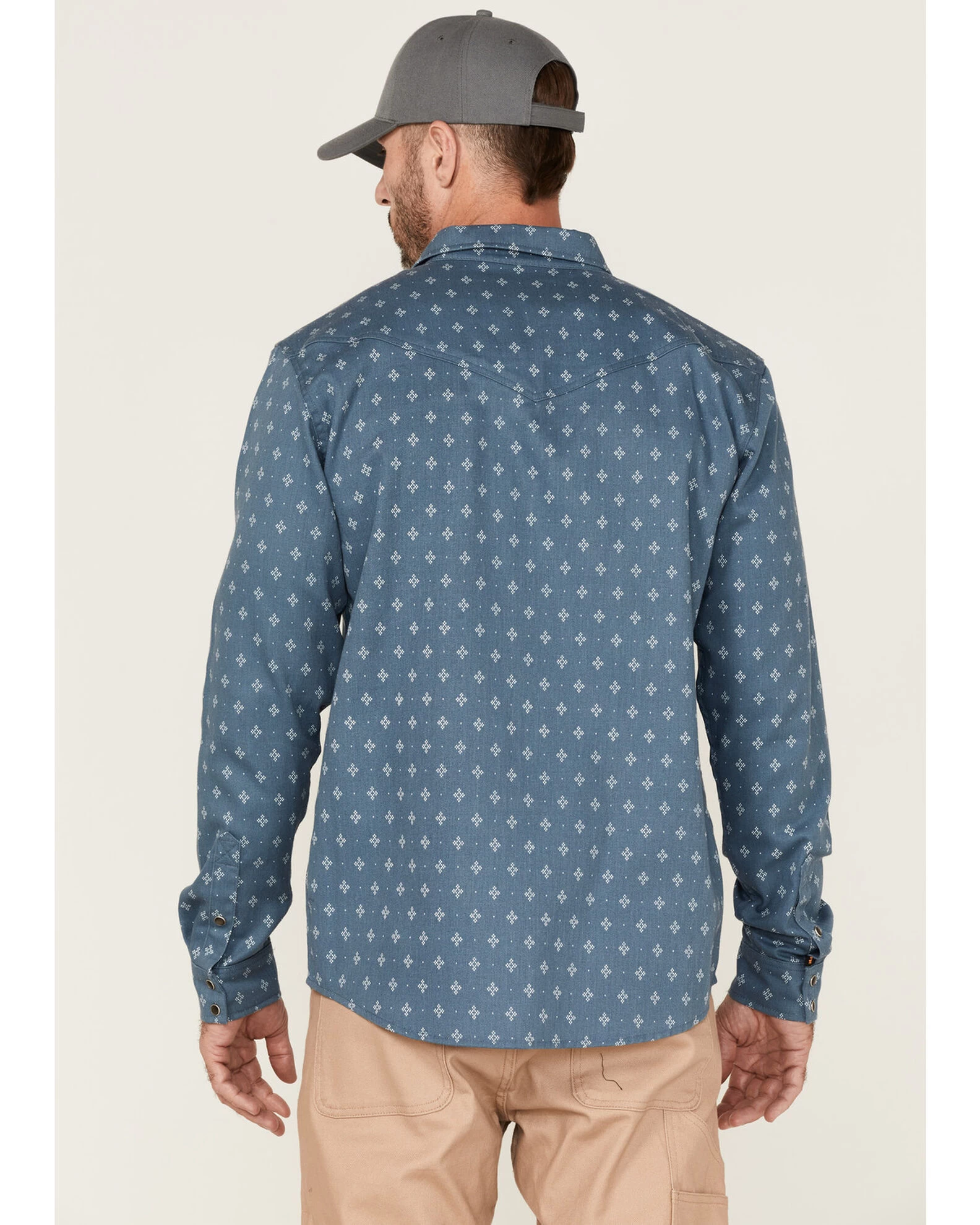 Cody James Men's FR Foulard Print Long Sleeve Pearl Snap Work Shirt 6 Cody James Men's FR Foulard Print Long Sleeve Pearl Snap Work Shirt - Image 4