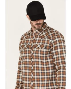 Cody James Men's FR Mini Buffalo Plaid Long Sleeve Snap Work Shirt  -Cody James 2000343142 250 P2