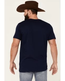 Cody James Men's Heather Navy Eagle Western Graphic Short Sleeve T-Shirt  -Cody James 2000343149 410 P4