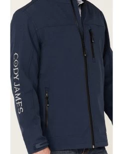 Cody James Core Men's Steamboat Logo Zip-Front Softshell Jacket -Cody James 2000343274 410 P3