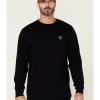Cody James Men's FR Longhorn Graphic Long Sleeve Work T-Shirt  -Cody James 2000349468 410 P1