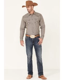 Cody James Men's Decree Solid Chambray Long Sleeve Snap Western Shirt - Big & Tall  -Cody James 2000350549 200 P2