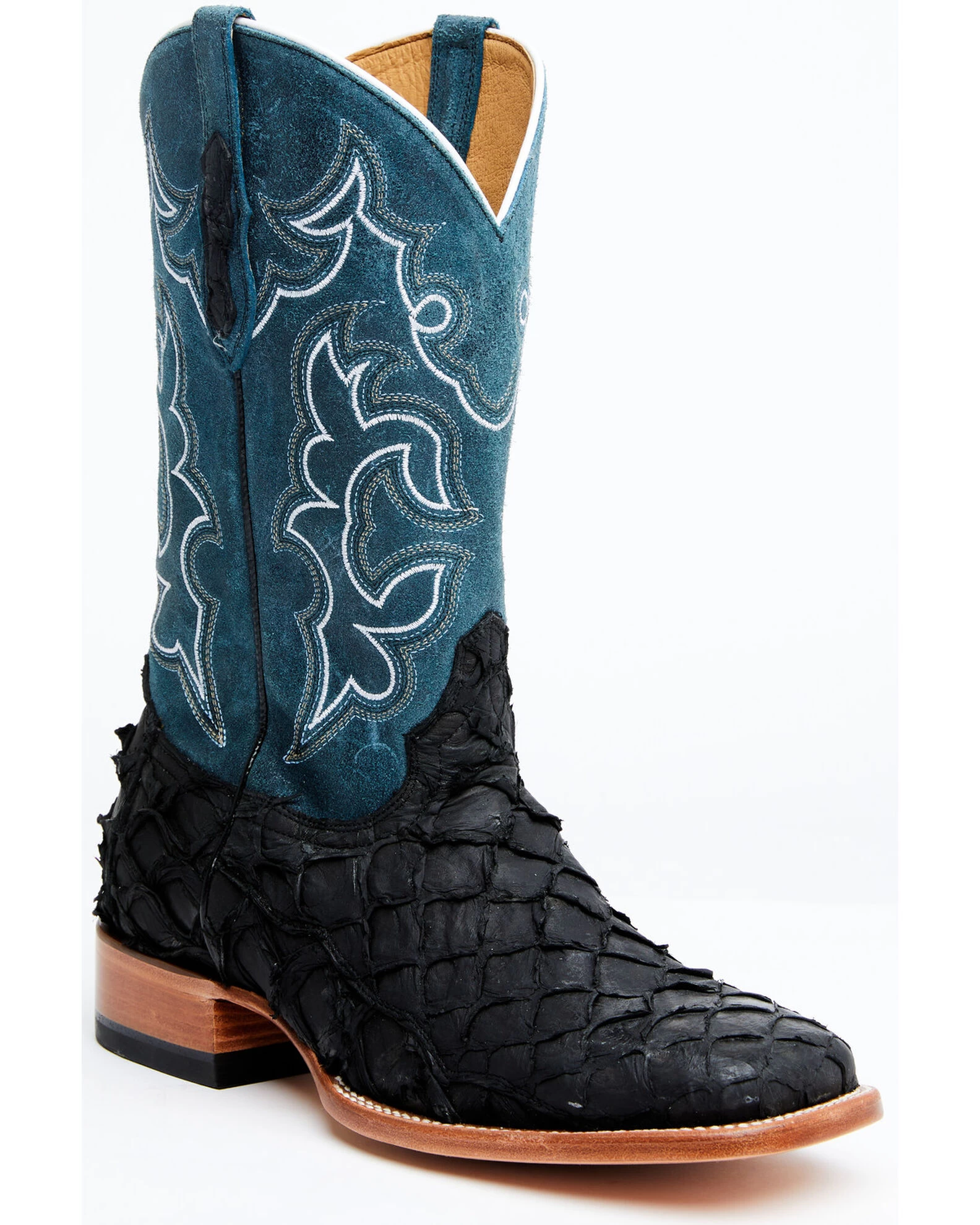Cody James Men's Pirarucu Soul Western Exotic Boot - Broad Square Toe 3 Cody James Men's Pirarucu Soul Western Exotic Boot - Broad Square Toe