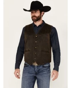 Cody James Men's Pancho Villa Oilskin Button-Front Western Vest -Cody James 2000351709 200 P1