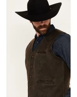 Cody James Men's Pancho Villa Oilskin Button-Front Western Vest -Cody James 2000351709 200 P2