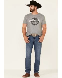 Cody James Men's Gray Southwestern Cylinder Graphic Short Sleeve T-Shirt  -Cody James 2000351762 070 P2