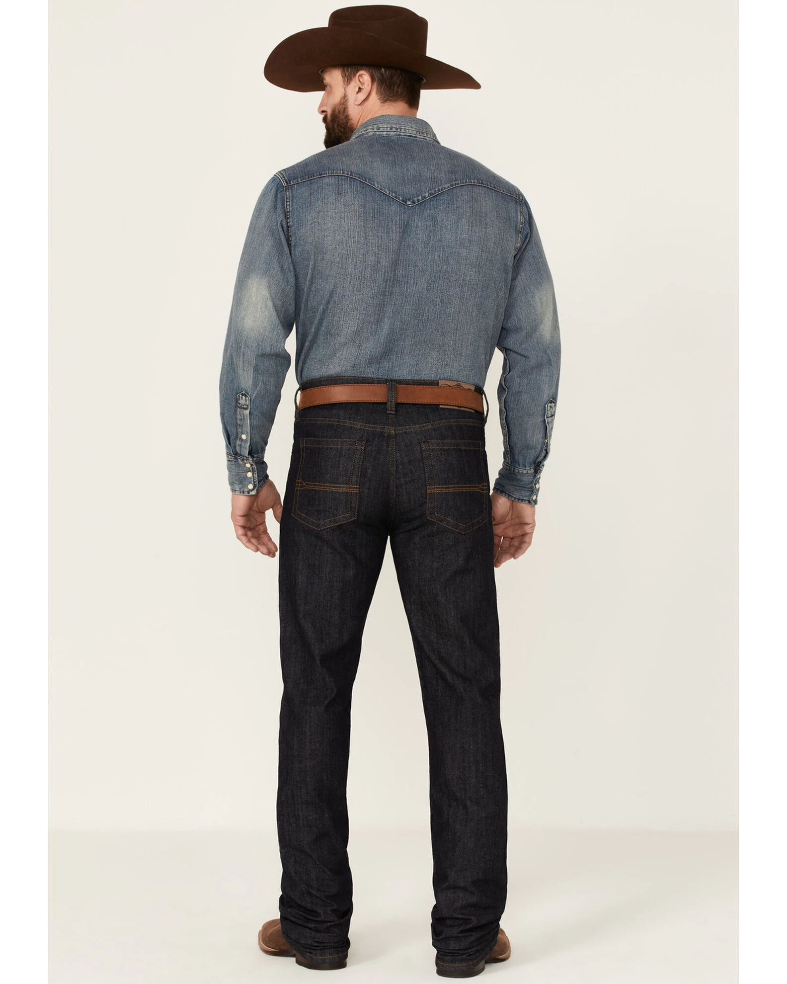 Cody James Men's Heeler Dark Wash Stretch Stackable Straight Leg Jeans 6 Cody James Men's Heeler Dark Wash Stretch Stackable Straight Leg Jeans - Image 4