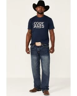 Cody James Men's Navy Southwestern Logo Short Sleeve T-Shirt  -Cody James 2000352228 410 P2