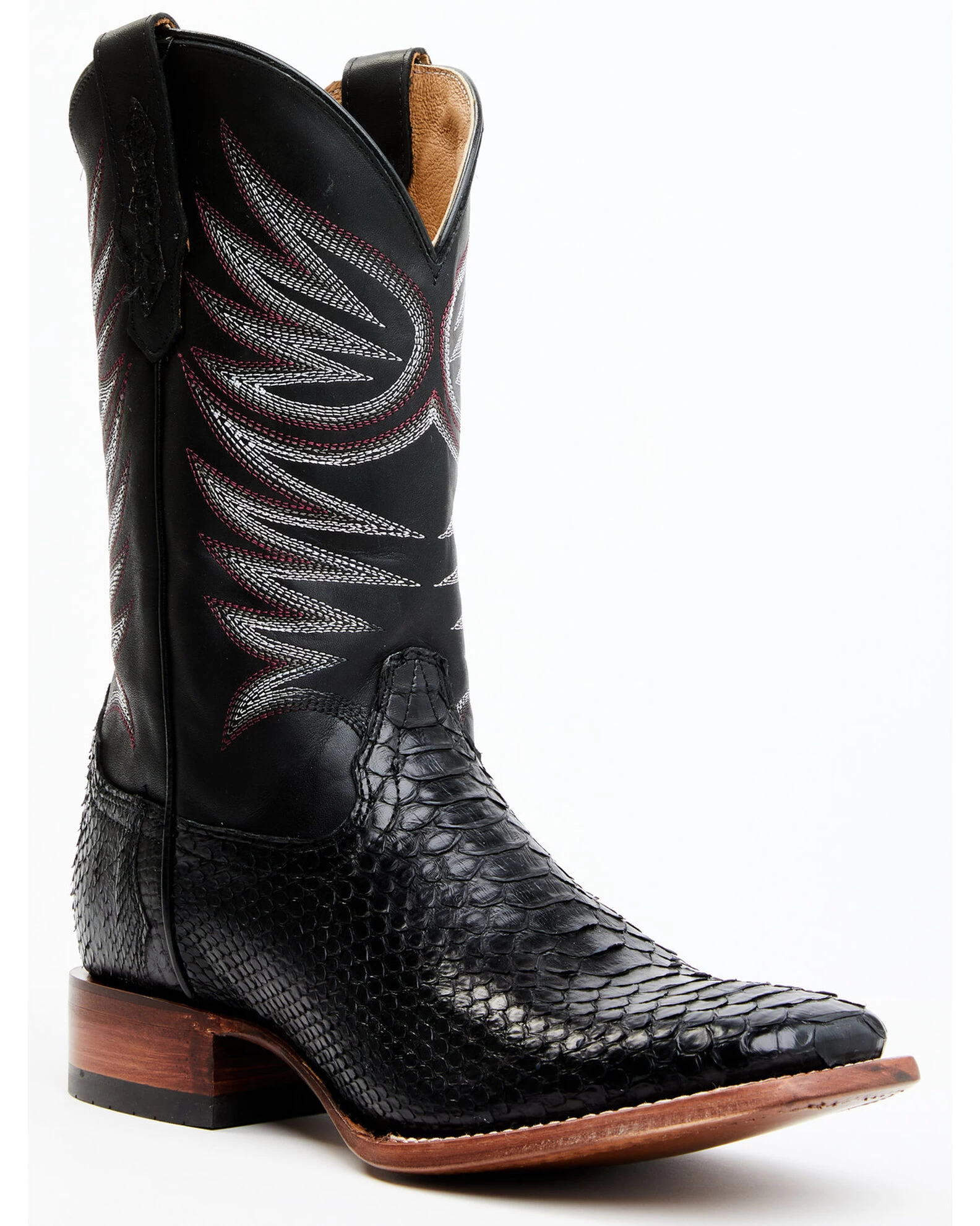 Cody James Men's Matte Python Exotic Western Boots - Broad Square Toe 3 Cody James Men's Matte Python Exotic Western Boots - Broad Square Toe