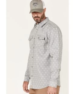Cody James Men's FR Spaced Diamond Print Long Sleeve Snap Work Shirt  -Cody James 2000357959 020 P2