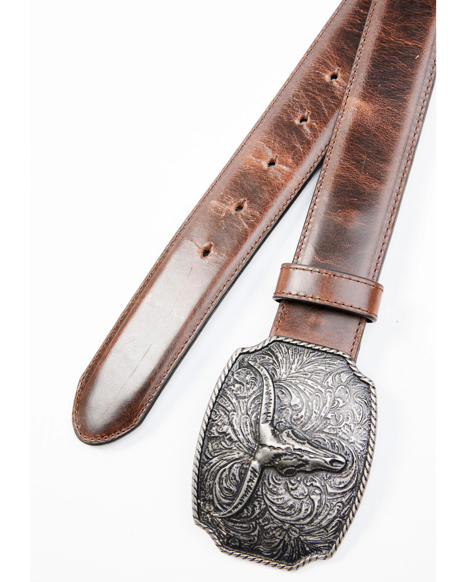 Cody James Men's Longhorn Scroll Buckle Belt 4 Cody James Men's Longhorn Scroll Buckle Belt - Image 2