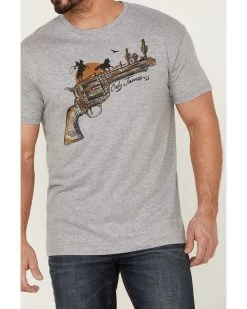 Cody James Men's Gun Scene Graphic Charcoal T-Shirt  -Cody James 2000359053 020 P3