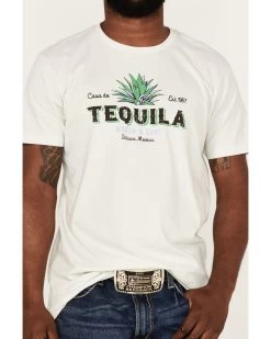Cody James Men's Tequila Shot Ivory Graphic Short Sleeve T-Shirt  -Cody James 2000359065 103 P3