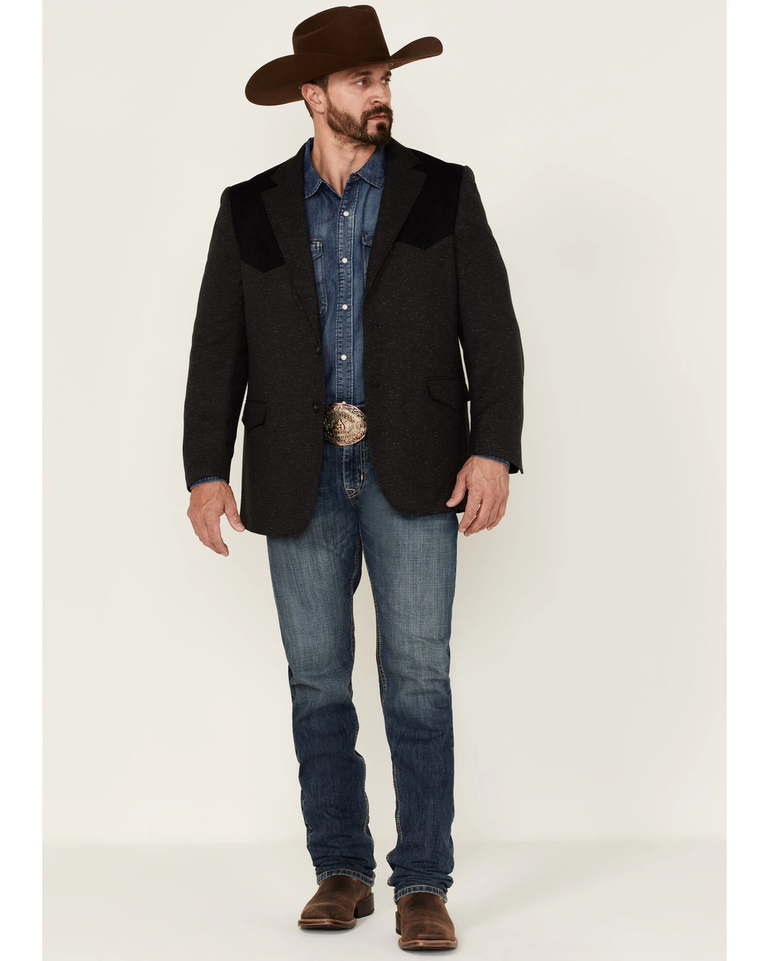 Cody James Men's Waco Contrast Yolk Button Down Western Sportcoat 4 Cody James Men's Waco Contrast Yolk Button Down Western Sportcoat - Image 2