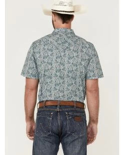 Cody James Men's Vista Paisley Print Short Sleeve Snap Western Shirt - Big & Tall 9 Cody James Men's Vista Paisley Print Short Sleeve Snap Western Shirt - Big & Tall -Cody James 2000359547 400 P4