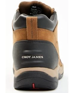 Cody James Men's Endurance Soft Song Shin Buff Lace-Up Work Boots - Round Toe