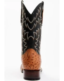 Cody James Men's Full Quill Cognac Ostrich Exotic Western Boots - Broad Square Toe  -Cody James 2000359772 001 P5