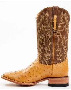 Cody James Men's Full-Quill Ostrich Exotic Western Boots - Broad Square Toe  -Cody James 2000359773 200 P3