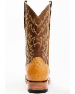 Cody James Men's Full-Quill Ostrich Exotic Western Boots - Broad Square Toe
