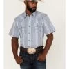 Cody James Men's Springs Vertical Stripe Short Sleeve Snap Western Shirt 