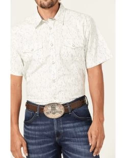 Cody James Men's Liberty Hill Floral Print Short Sleeve Snap Western Shirt  -Cody James 2000364856 110 P3