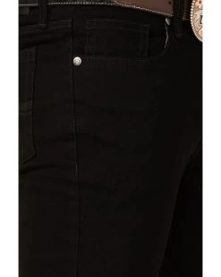 Cody James Men's Night Rider Black Wash Stretch Slim Bootcut Jeans -Cody James 2000364871 001 P2