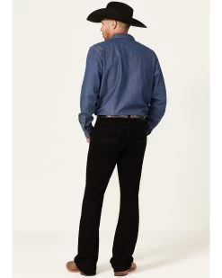 Cody James Men's Night Rider Black Wash Stretch Slim Bootcut Jeans