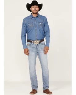 Cody James Men's Fandango Light Medium Wash Stretch Slim Straight Jeans -Cody James 2000364919 413 P1