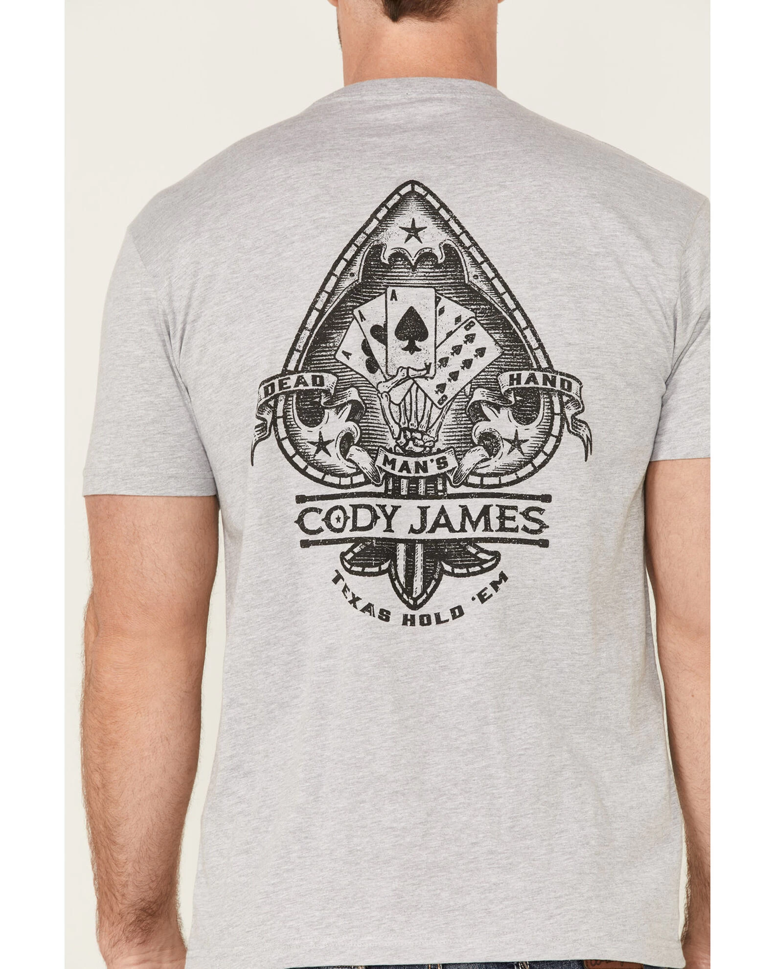 Cody James Men's Dead Mans Ace Graphic Short Sleeve T-Shirt 5 Cody James Men's Dead Mans Ace Graphic Short Sleeve T-Shirt - Image 3