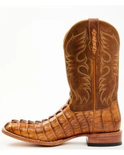 Cody James Men's Caiman Cognac 12" Exotic Western Boots - Broad Square Toe  -Cody James 2000366182 280 P3